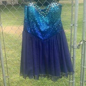 Blue homecoming dress